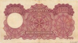 100 Rupees PAKISTAN  1953 P.14b VF-