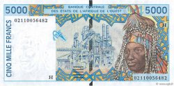 5000 Francs WEST AFRICAN STATES  2002 P.613Hk