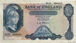 5 Pounds ENGLAND  1957 P.371a