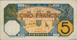 5 Francs DAKAR AFRIQUE OCCIDENTALE FRANÇAISE (1895-1958) Dakar 1932 P.05Bf