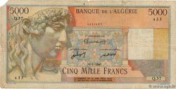 5000 Francs ALGERIEN  1947 P.105 SGE