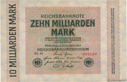 10 Milliards Mark GERMANY  1923 P.117c