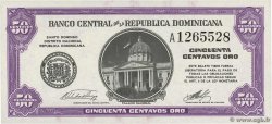 50 Centavos Oro DOMINICAN REPUBLIC  1961 P.089a UNC-