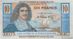 10 Francs Colbert SAINT-PIERRE UND MIQUELON  1946 P.23