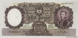 1000 Pesos ARGENTINA  1955 P.274b q.FDC