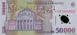 50000 Lei ROMANIA  2001 P.113a FDC