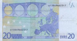 20 Euro EUROPE  2002 €.120.11 TTB+