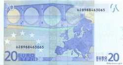 20 Euro Fauté EUROPE  2002 €.120.26 SPL+