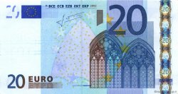 20 Euro Fauté EUROPE  2002 €.120.26 SUP+