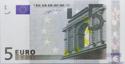 5 Euro Petit numéro EUROPE  2002 €.100.10 NEUF