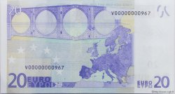 20 Euro Petit numéro EUROPE  2002 €.120.12 NEUF