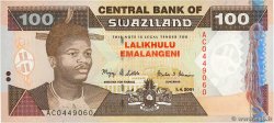 100 Emalangeni SWAZILAND  2001 P.32a NEUF