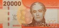 20000 Pesos CHILE  2014 P.165e UNC