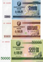 Lot de 3 billets Lot NORTH KOREA 2003 P.LOT