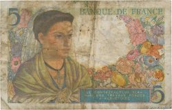 5 Francs BERGER FRANCE  1943 F.05.01 B
