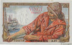 20 Francs PÊCHEUR FRANCE 1942 F.13.02
