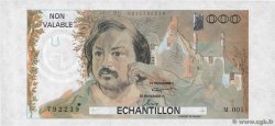 1000 Francs BALZAC Échantillon FRANCE 1980 EC.1980.01
