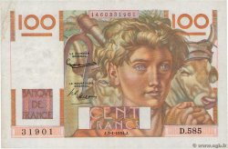 100 Francs JEUNE PAYSAN FRANCE 1954 F.28.41