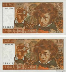 10 Francs BERLIOZ Lot FRANCE 1978 F.63.24