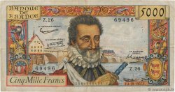 5000 Francs HENRI IV FRANCIA  1957 F.49.03