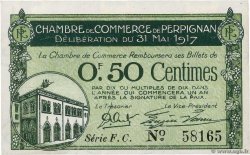 50 Centimes FRANCE régionalisme et divers Perpignan 1917 JP.100.21 SPL+