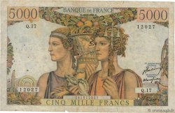 5000 Francs TERRE ET MER FRANCE 1949 F.48.01 B
