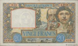 20 Francs TRAVAIL ET SCIENCE FRANCIA  1941 F.12.20