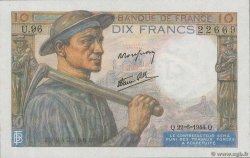10 Francs MINEUR FRANCIA  1944 F.08.12