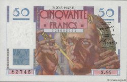 50 Francs LE VERRIER FRANCIA  1947 F.20.07