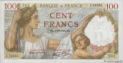 100 Francs SULLY FRANCIA  1941 F.26.58