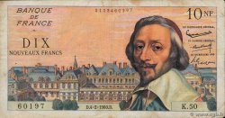1000 Francs RICHELIEU FRANCIA  1954 F.42.06