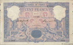 100 Francs BLEU ET ROSE FRANCIA  1902 F.21.16