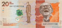 20000 Pesos COLOMBIA 2015 P.461a FDC