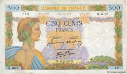 500 Francs LA PAIX FRANCE  1941 F.32.25 pr.TTB