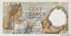 100 Francs SULLY FRANCE  1940 F.26.32 XF