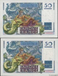 50 Francs LE VERRIER Consécutifs FRANCE  1947 F.20.07 UNC-