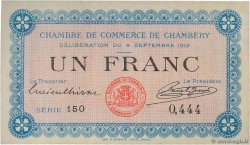 1 Franc FRANCE regionalism and various Chambéry 1915 JP.044.01