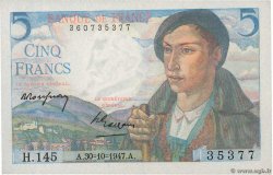 5 Francs BERGER FRANCIA 1947 F.05.07