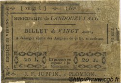 20 Sous FRANCE regionalismo y varios Landouzy La Cour 1792 Kc.02.091