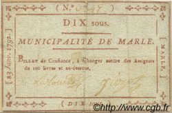 10 Sous FRANCE régionalisme et divers Marle 1792 Kc.02.116