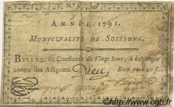 20 Sous FRANCE régionalisme et divers Soissons 1791 Kc.02.194 TB