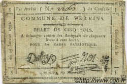 5 Sols FRANCE régionalisme et divers Vervins 1792 Kc.02.238 TB+