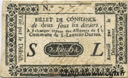 2 Sous 6 Deniers FRANCE régionalisme et divers Saint Laurent Ducros 1792 Kc.05.041 TTB+