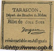 2 Sous Faux FRANCE régionalisme et divers Tarascon 1792 Kc.13.154b SPL