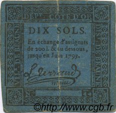 10 Sols FRANCE régionalisme et divers Beaune 1792 Kc.21.008 pr.TTB