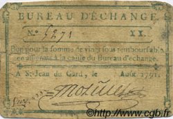 20 Sous FRANCE régionalisme et divers Saint Jean Du Gard 1791 Kc.30.136 TB