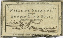 5 Sous FRANCE régionalisme et divers Grenade 1792 Kc.31.071d TTB