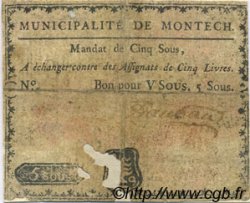 5 Sous FRANCE régionalisme et divers Montech 1792 Kc.31.100 B