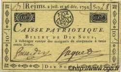 10 Sous FRANCE régionalisme et divers Reims 1791 Kc.51.012 TTB