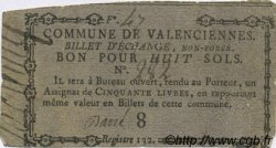 8 Sols FRANCE régionalisme et divers Valenciennes 1792 Kc.59.113b TTB